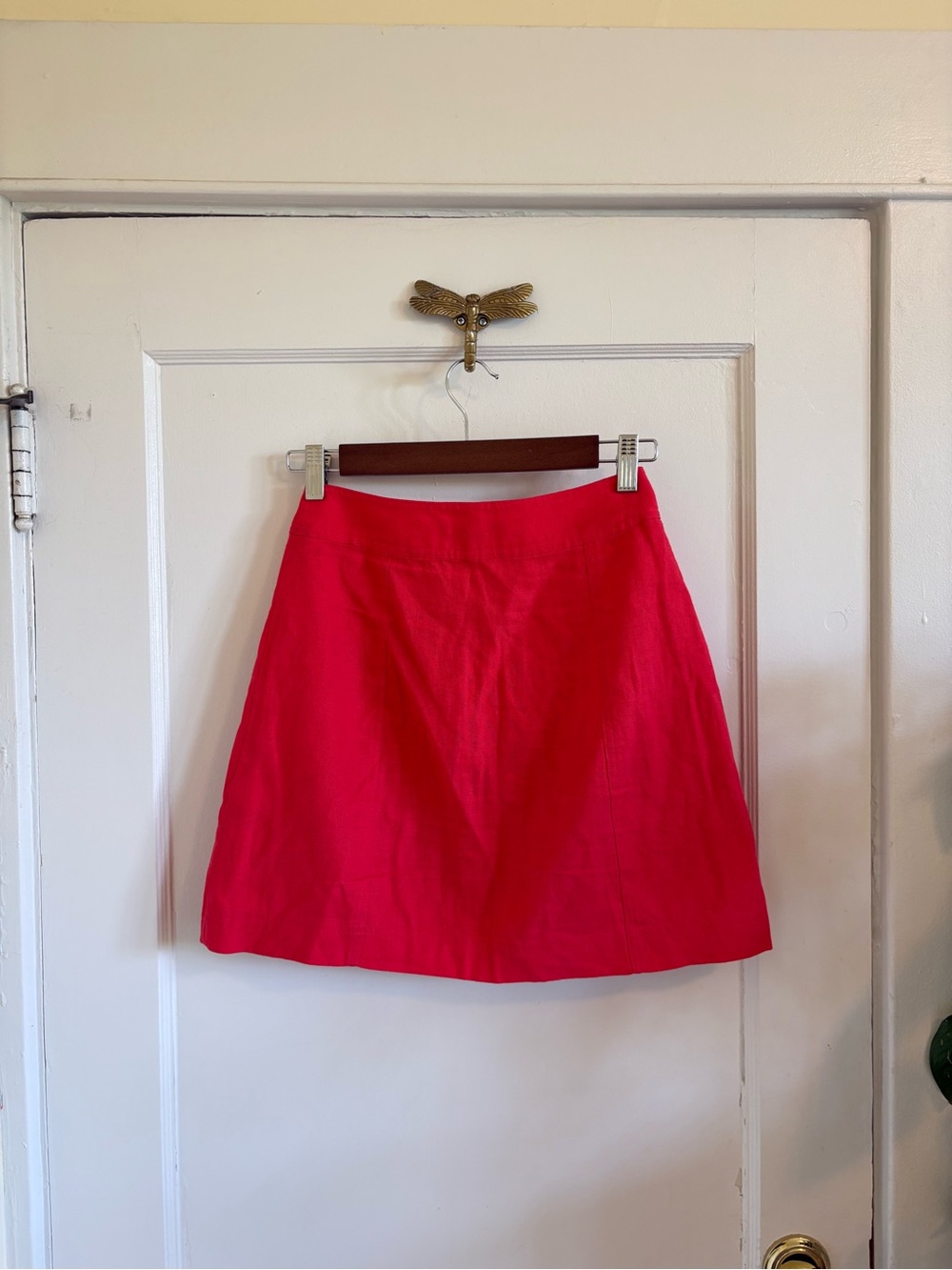 Banana Republic Pink A-Line Linen Blend Mini Skirt - 0 - Picture 6 of 8